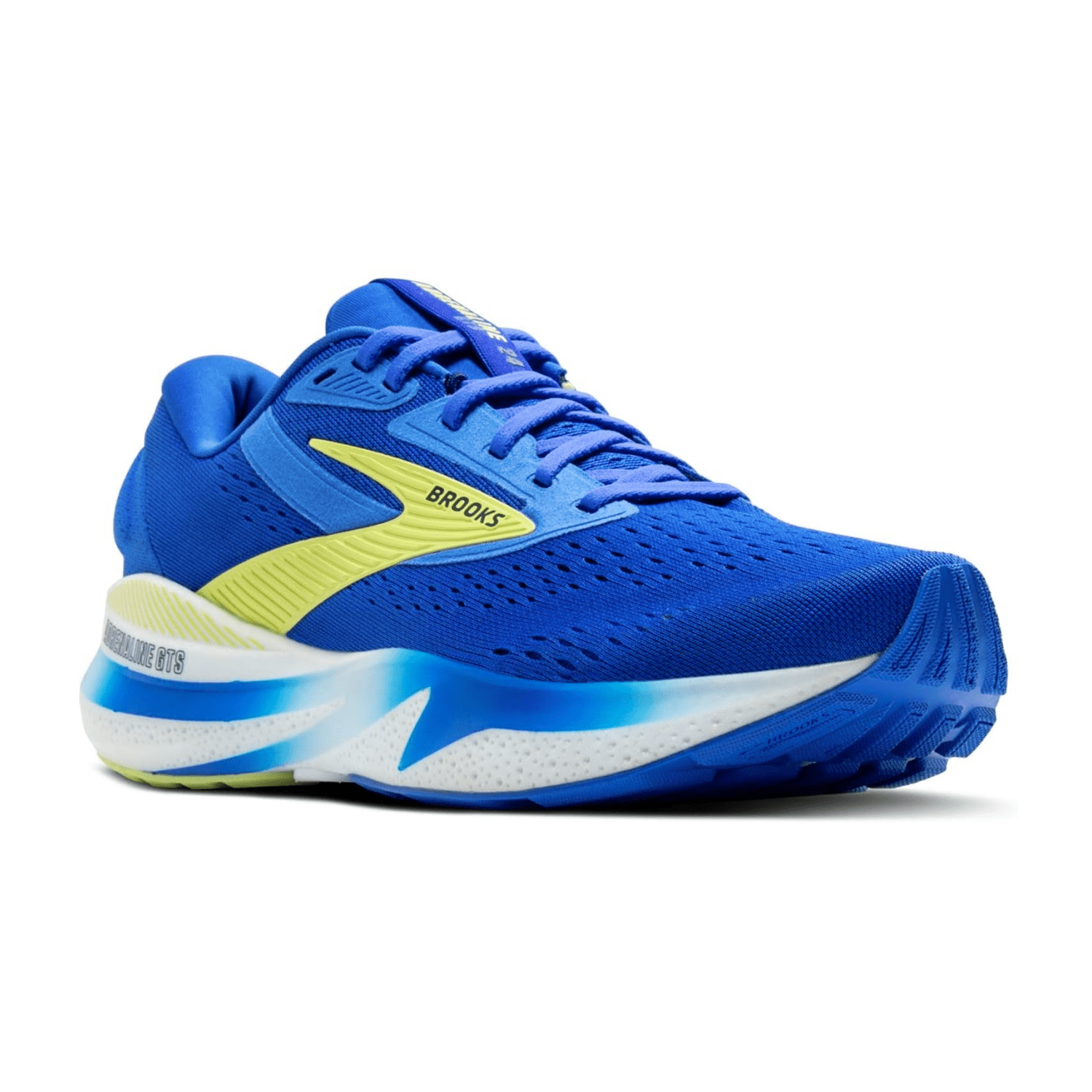 Brooks Adrenaline GTS 24 Men's Running Shoes, Lace-Up, Blue, Polyester-Nylon