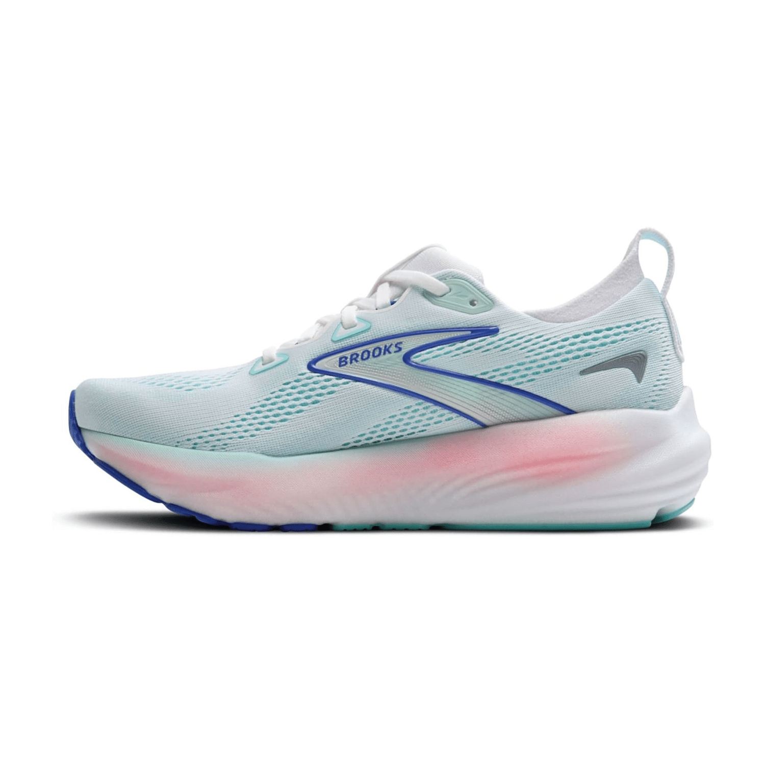Brooks Glycerin 22 Women's Running Shoes in White Limpet Shell/Amparo Blue