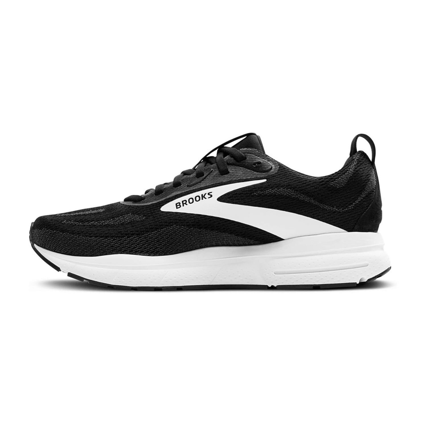 Brooks Trace 4 Men's Sneakers in Black Grey White Canvas with Lace-Up Closure and Rubber Sole