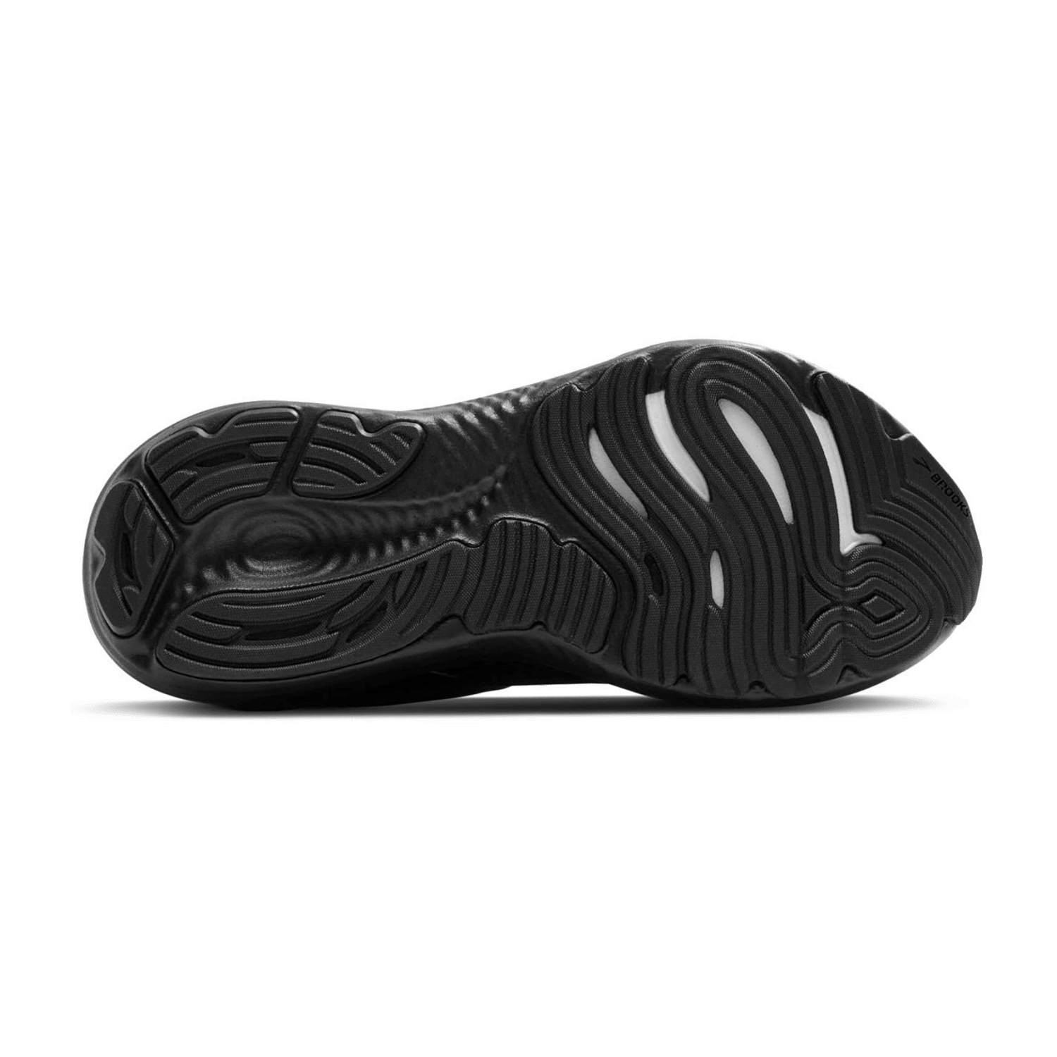 Brooks Glycerin 22 Men's Running Shoes in Black Black Ebony Lace-Up with Rubber Sole
