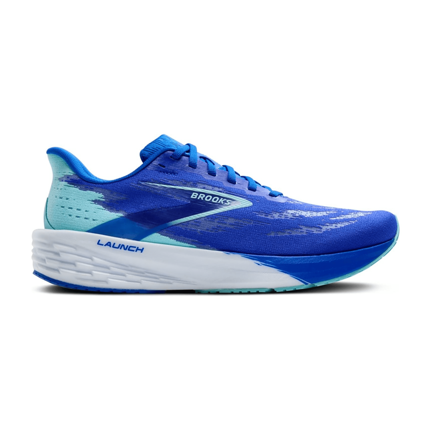 Brooks Launch 11 Men's Running Shoes in Blue, Lace-Up Closure, Round Toe, Rubber Outsole