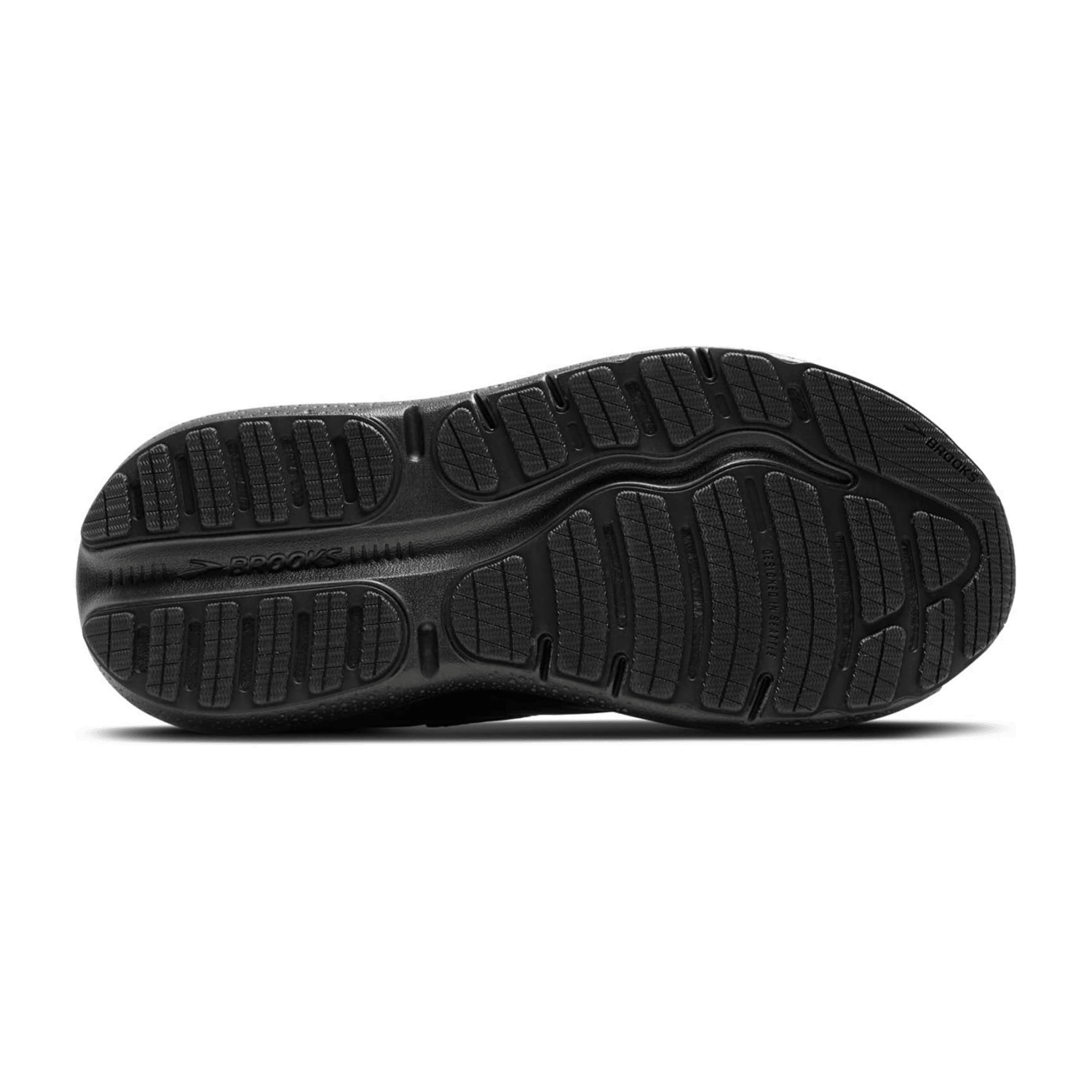 Brooks Men's Sneakers Black Lace-Up Nylon Textile Lining Rubber Sole