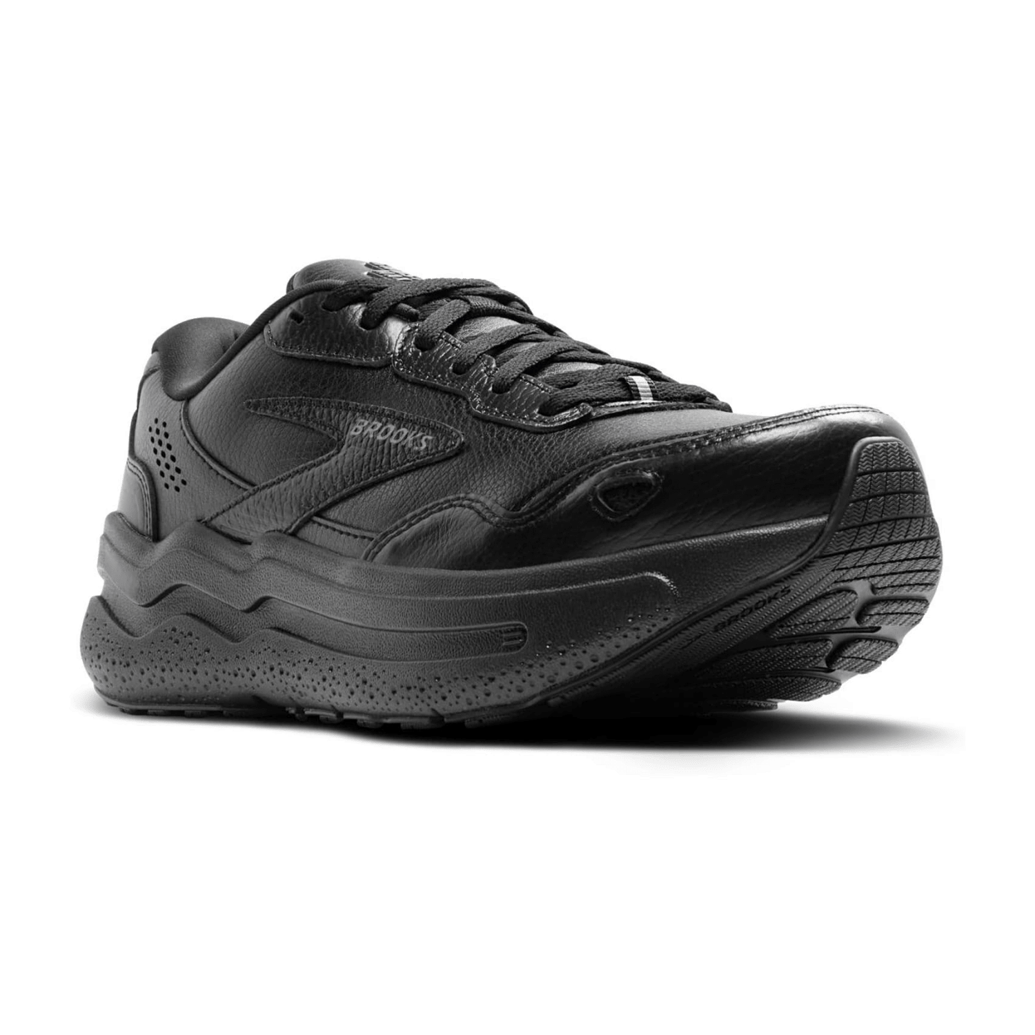 Brooks Men's Sneakers Black Lace-Up Nylon Textile Lining Rubber Sole