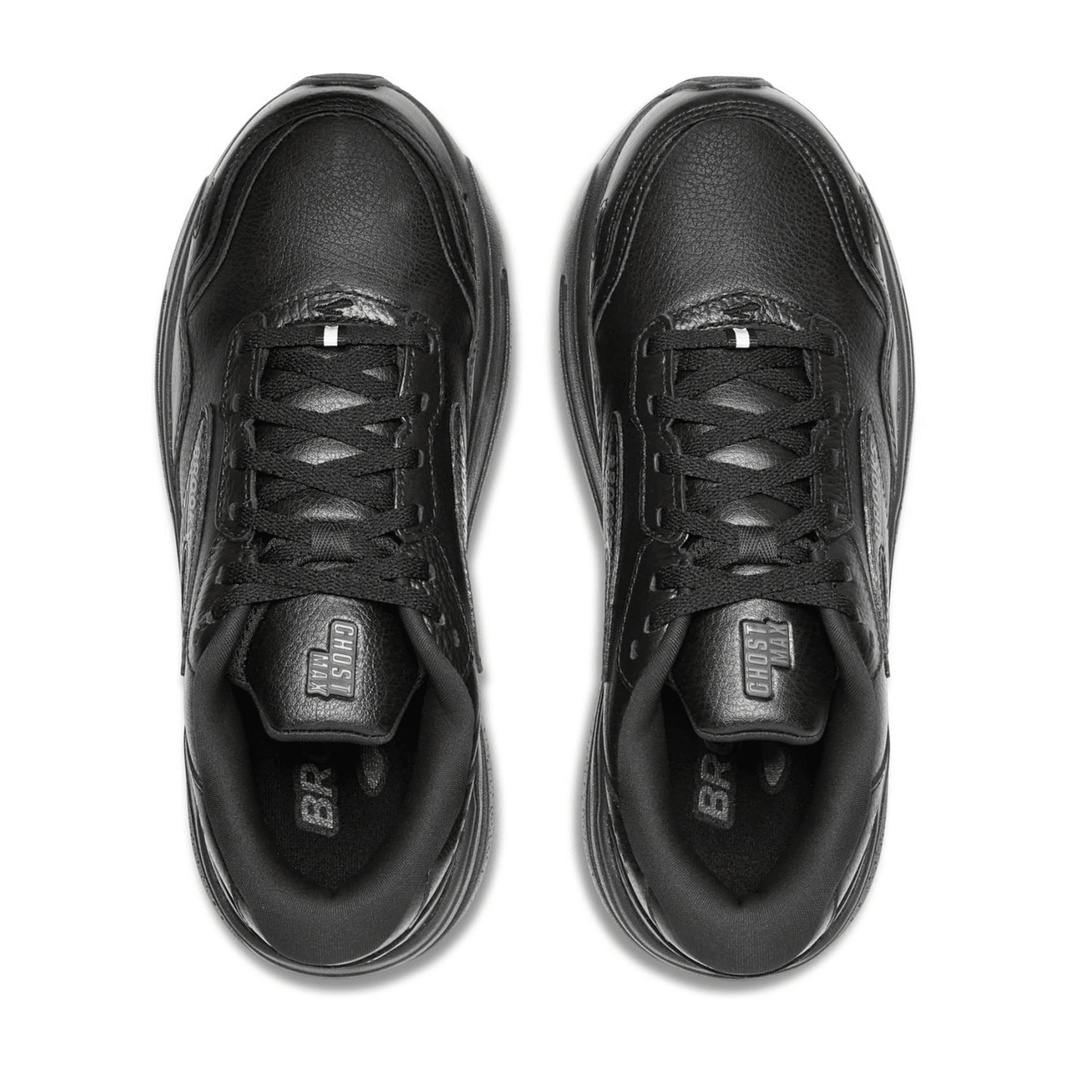 Brooks Men's Sneakers Black Lace-Up Nylon Textile Lining Rubber Sole