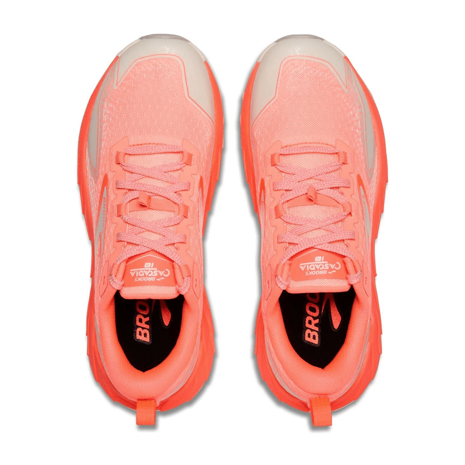 Brooks Cascadia 18 Women's Trail Running Shoes in Orange, Synthetic and Textile