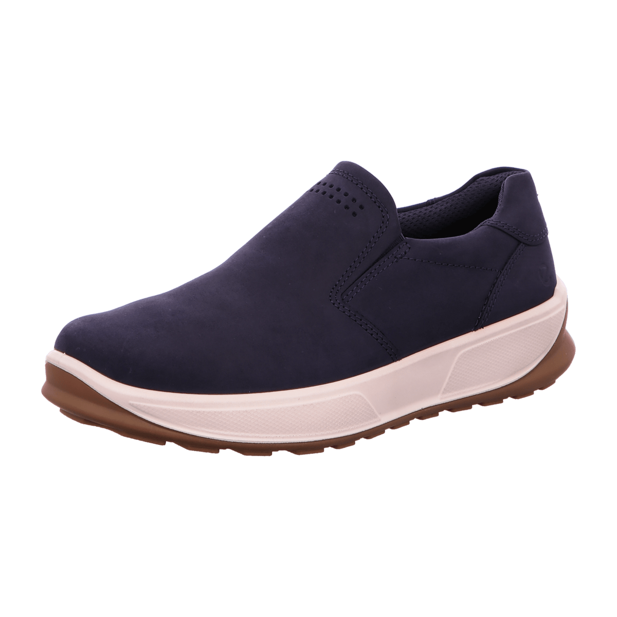 ECCO Byway 2.0 Men's Slip-On Trekking Shoes Blue Leather
