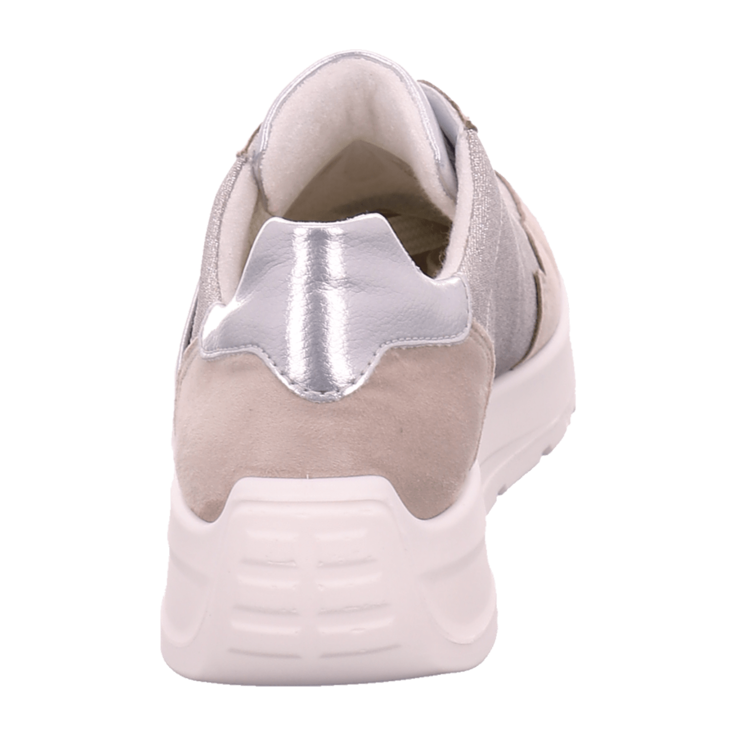 ARA SenakH-Width Women's Sneakers, Beige, Lace-Up, Synthetic, Round Toe