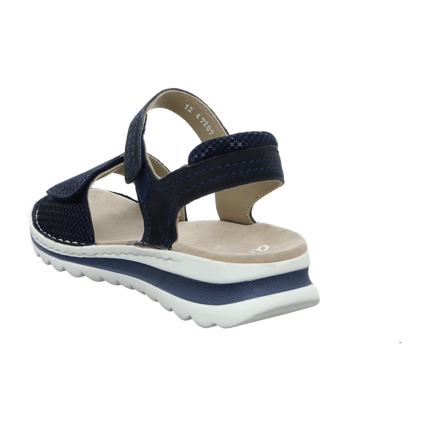 ARA TAMPA Women's Suede Hook-and-Loop Sandals Classic Blue