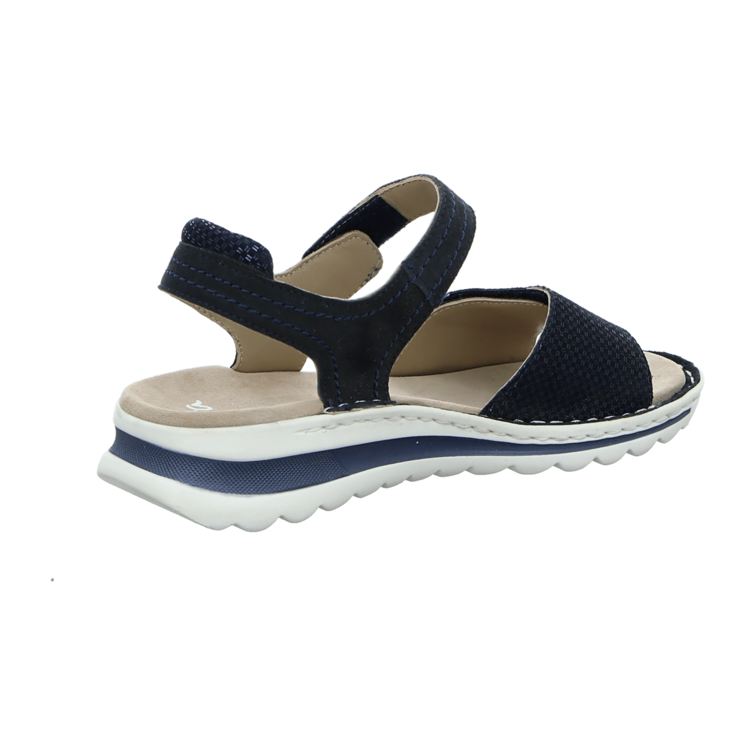 ARA TAMPA Women's Suede Hook-and-Loop Sandals Classic Blue