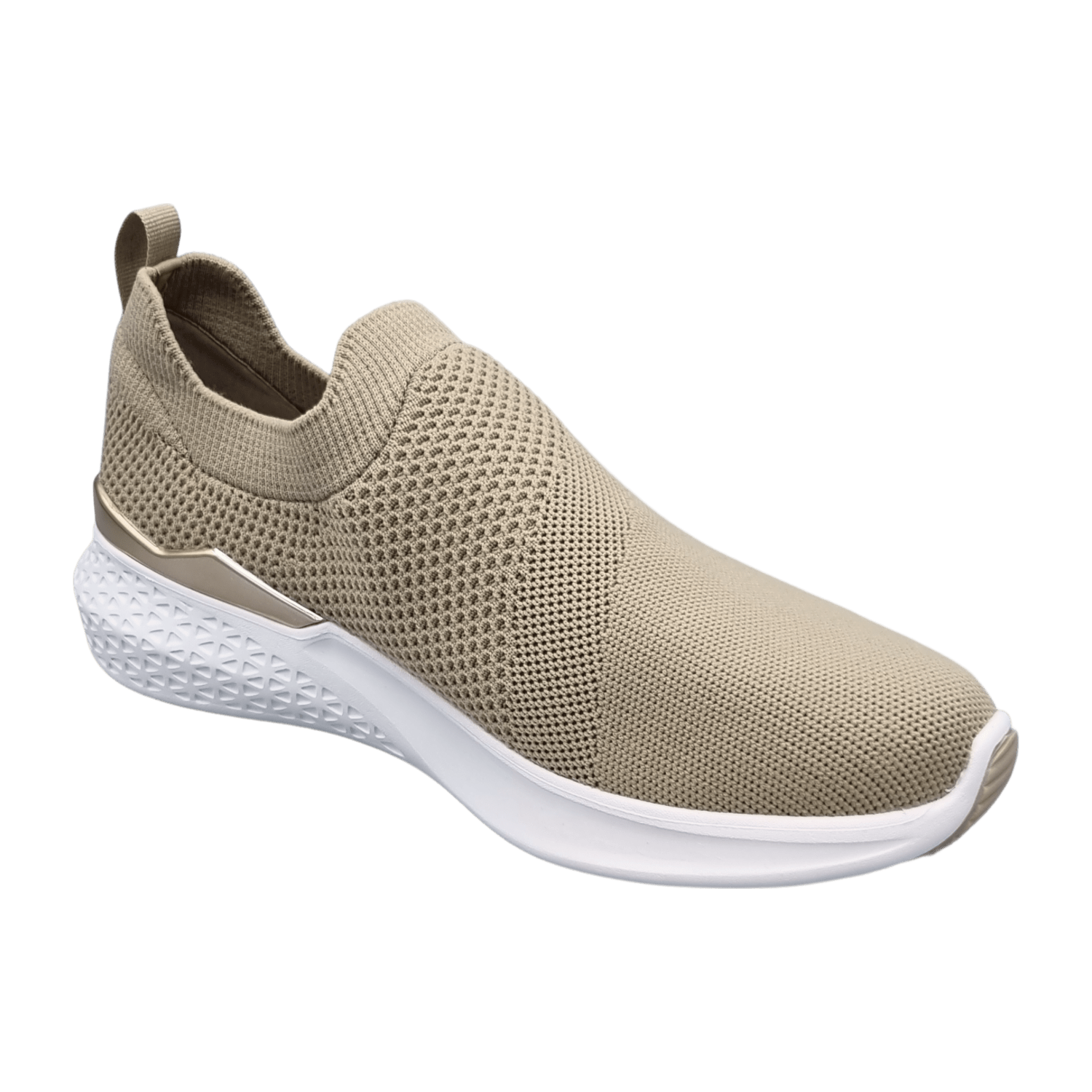 ARA MAYA Women's Textile Slip-On Sneakers in Beige