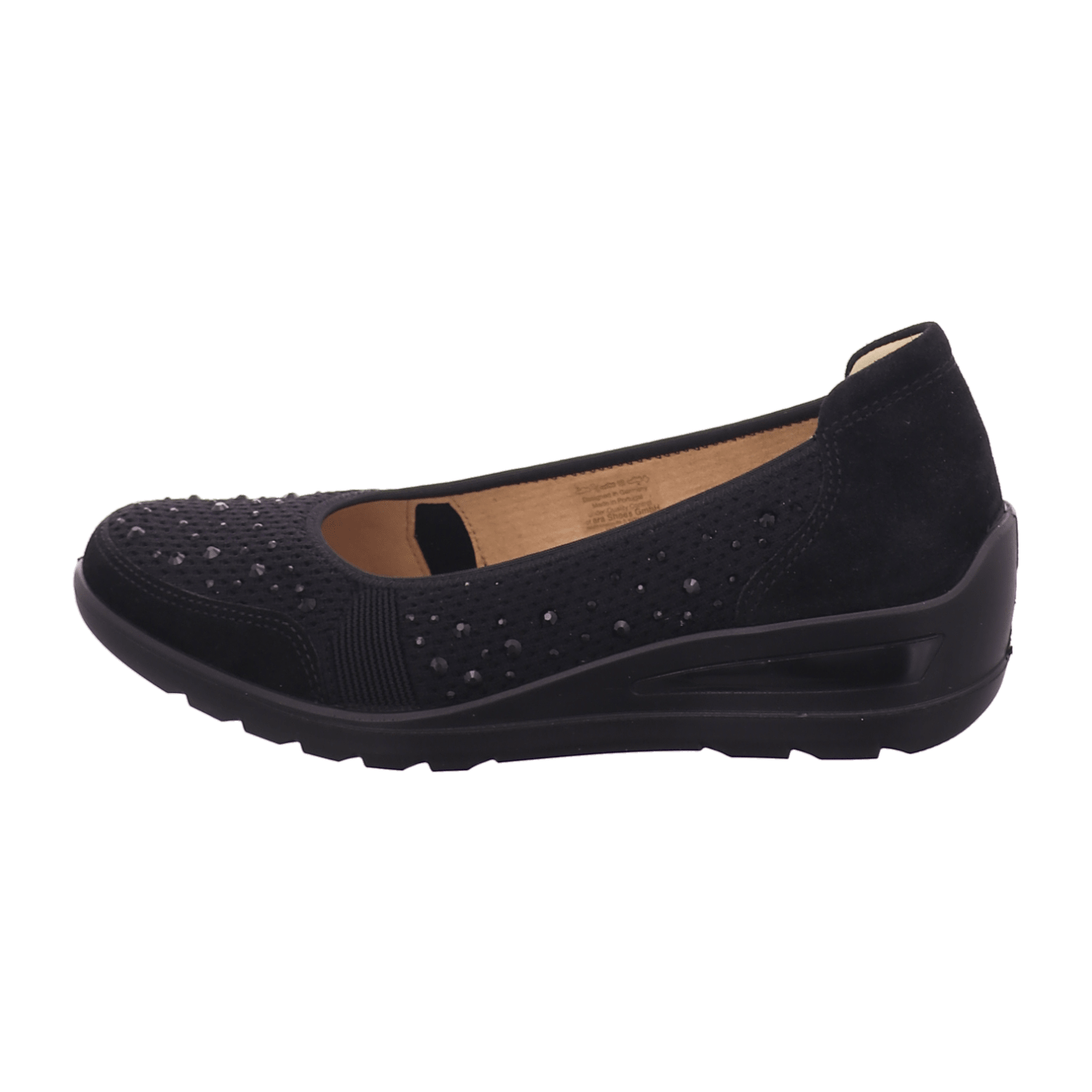 ARA ZÜRICH Women's Pumps Black Textile Slip-On with Round Toe