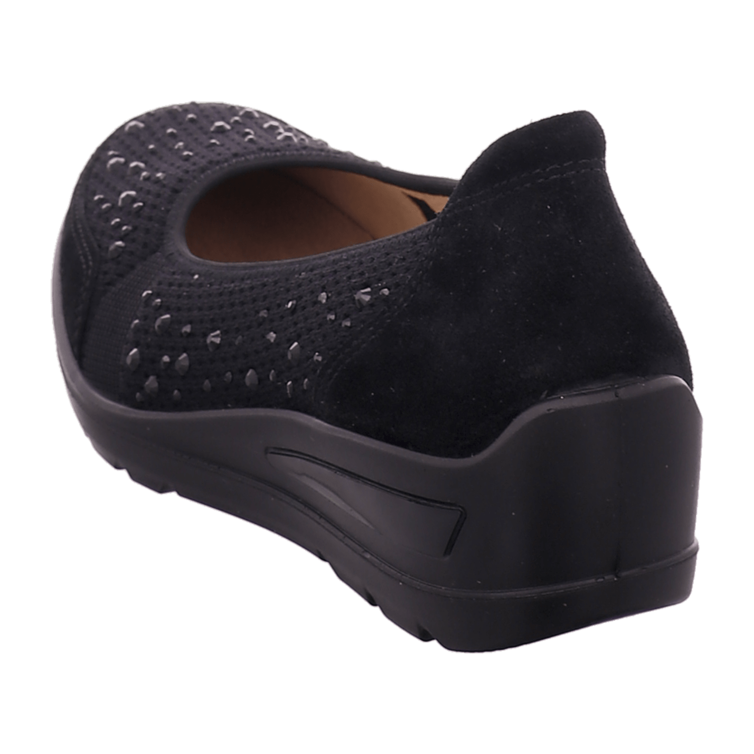 ARA ZÜRICH Women's Pumps Black Textile Slip-On with Round Toe