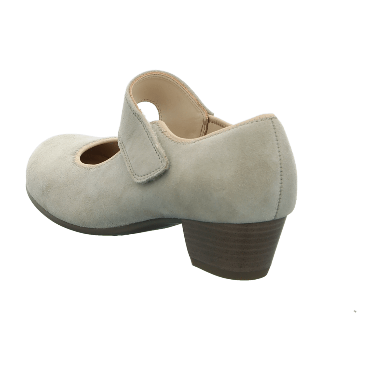 ARA CATANIA Women's Beige Suede Pumps - Round Toe Pull-On Style