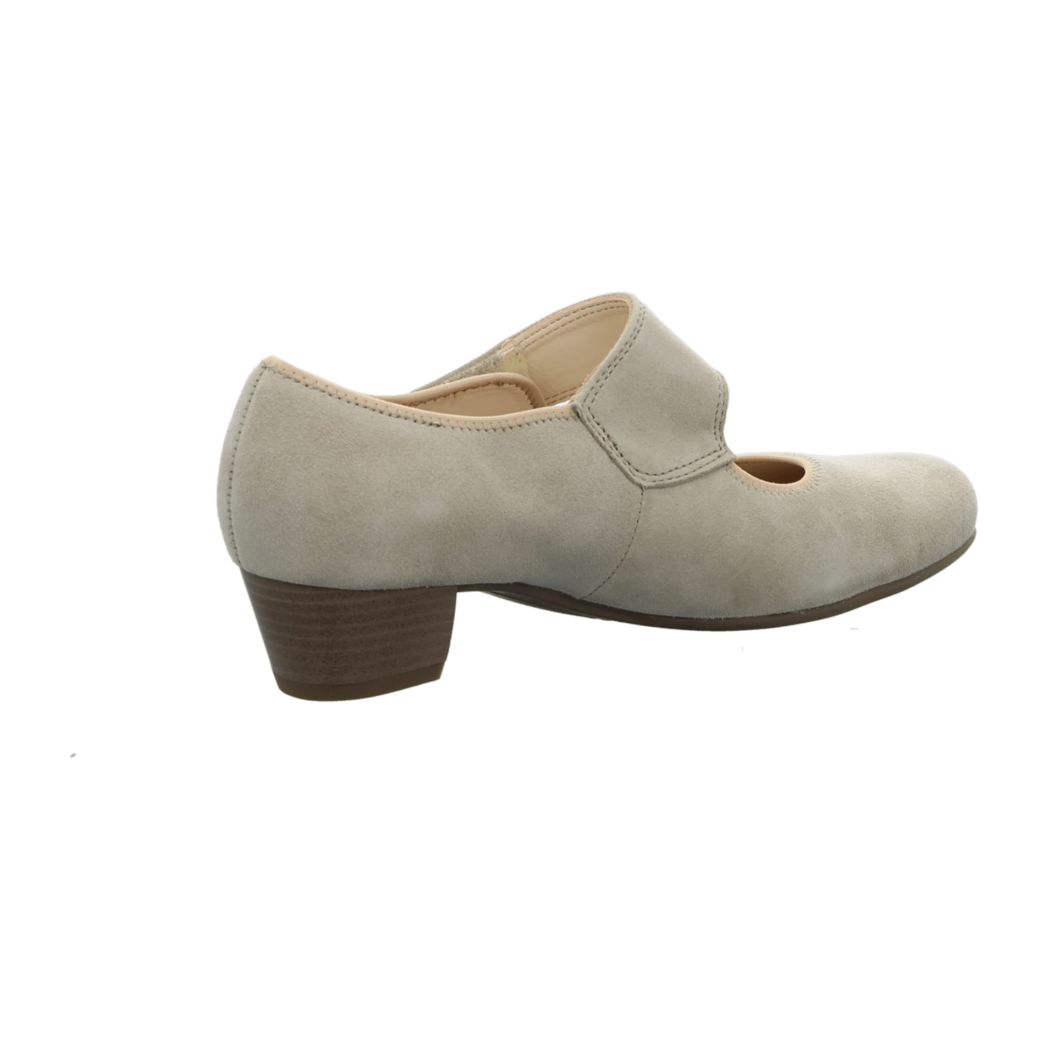 ARA CATANIA Women's Beige Suede Pumps - Round Toe Pull-On Style