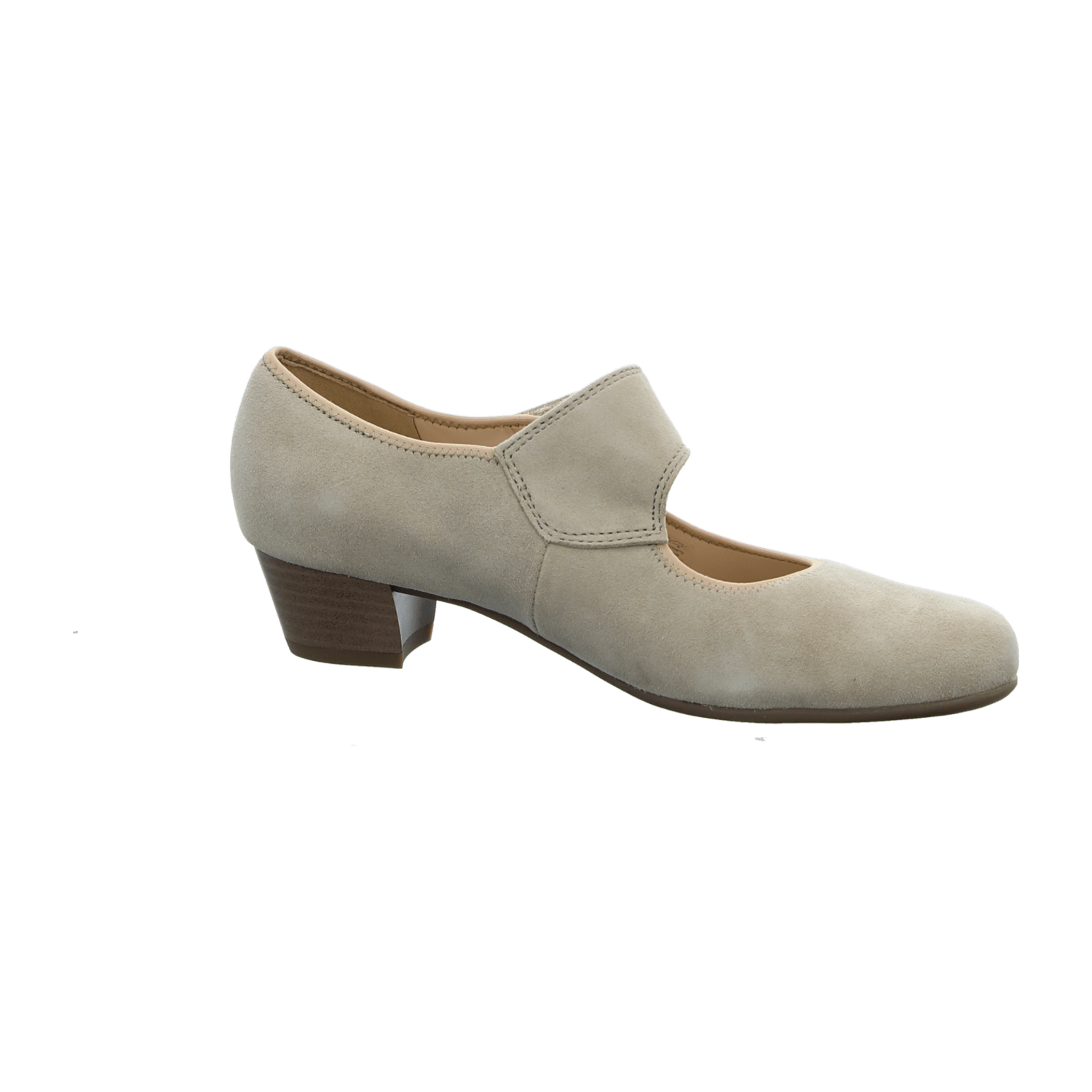 ARA CATANIA Women's Beige Suede Pumps - Round Toe Pull-On Style