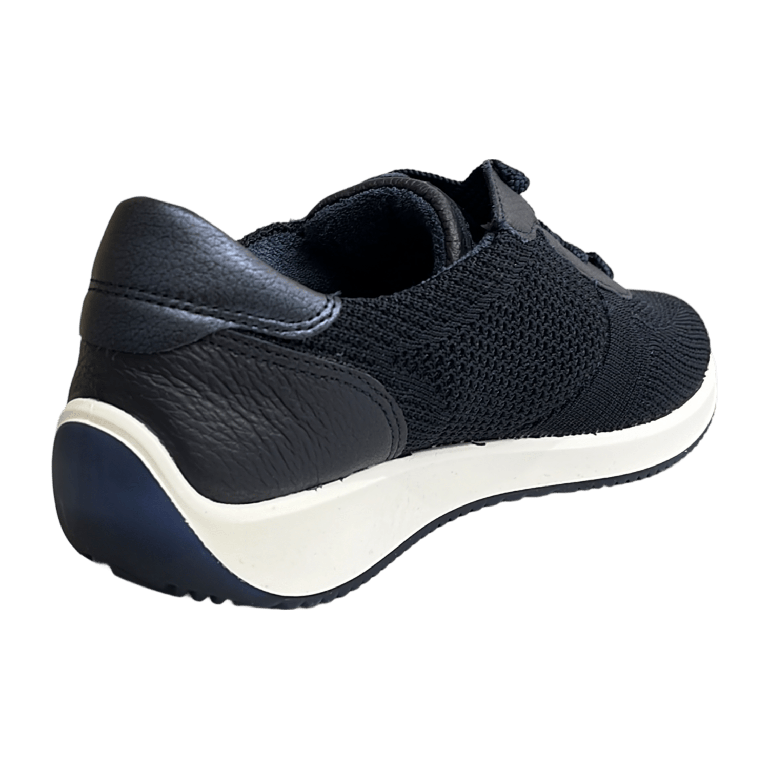 ARA Lisbon 4.0 Women's Sneakers in Blue with Round Toe - Pull-On Textile Upper and Polyurethane Sole