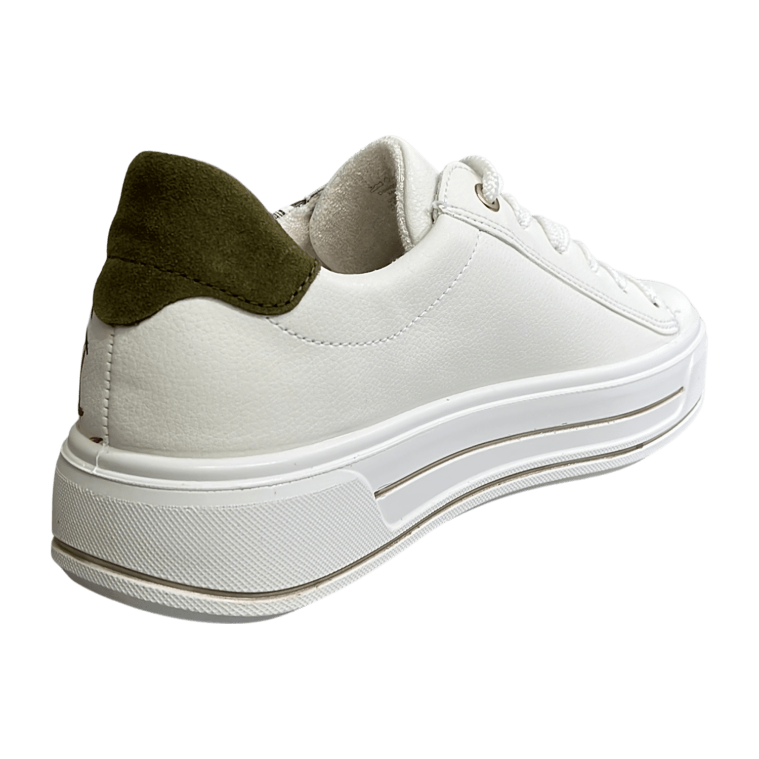 ARA Canberra Women's Sneakers in White with Synthetic Lace-Up Closure