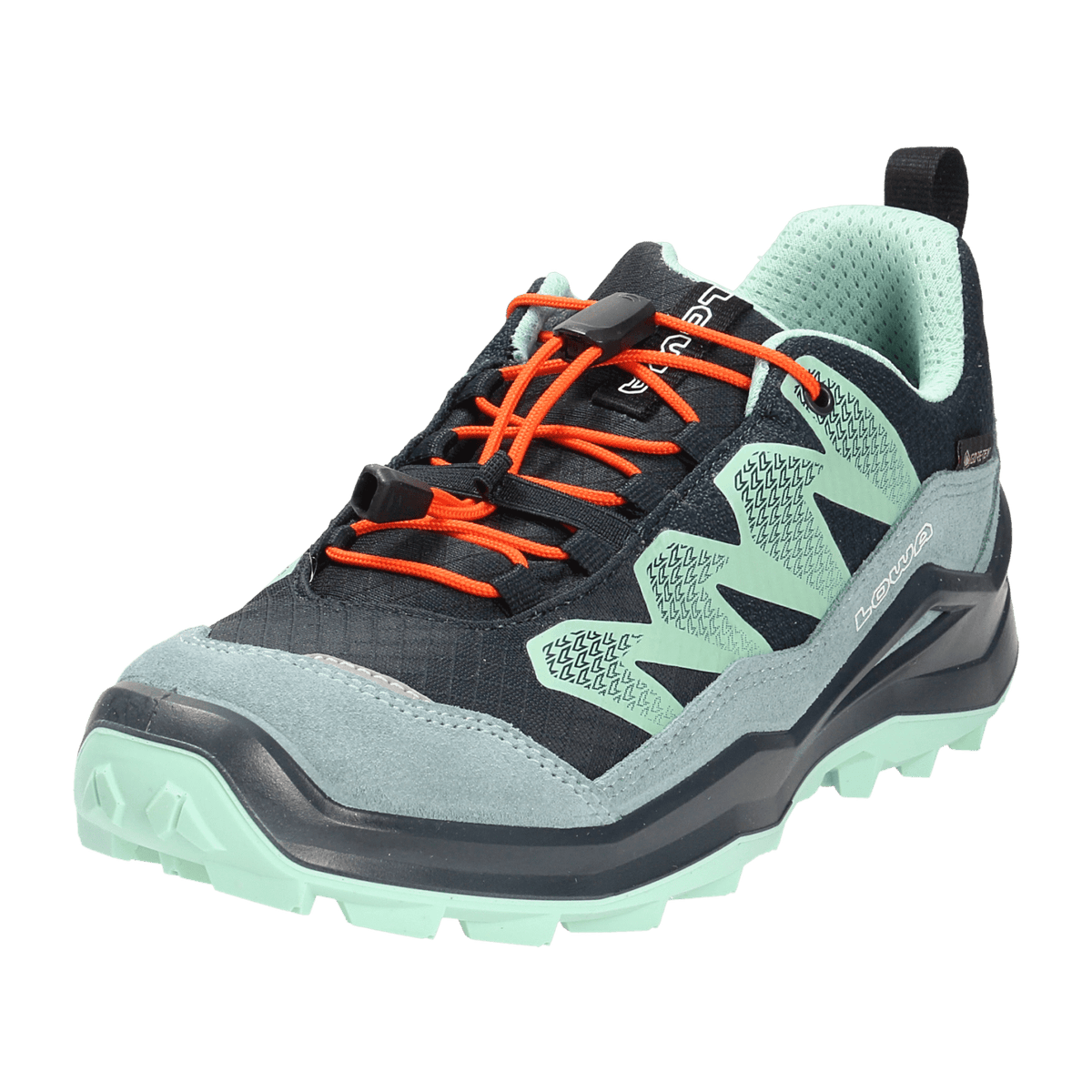 LOWA Maddox Pro GTX LO JR Kids Hiking Shoes Navy Waterproof