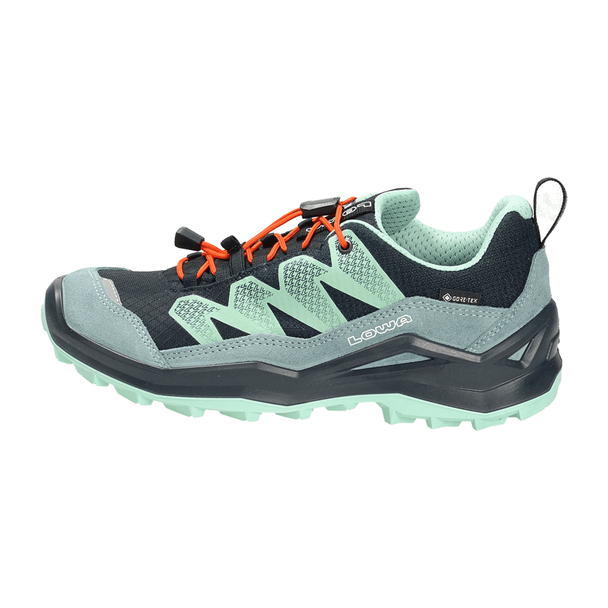 LOWA Maddox Pro GTX LO JR Kids Hiking Shoes Navy Waterproof