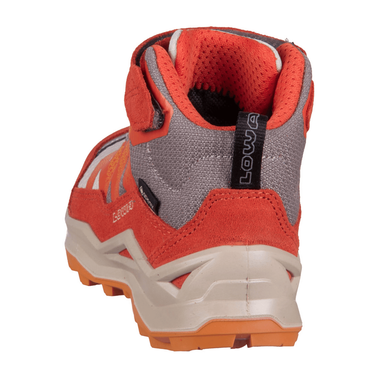 LOWA Maddox PRO GTX MID VC JR Kids Hiking Boots Dune Flame Waterproof