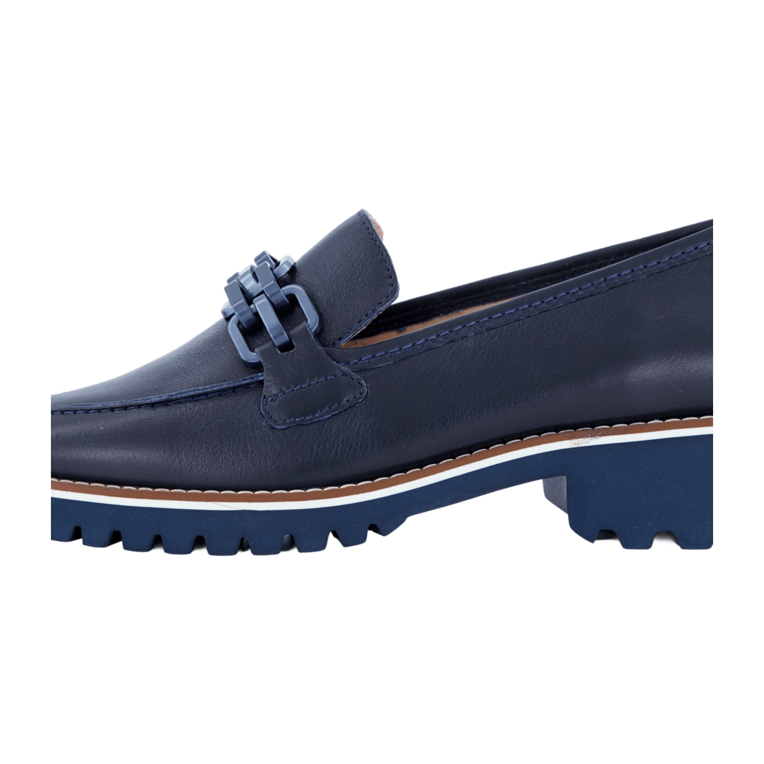 ARA Kent Slipper for Women, Smooth Leather Moccasin in Blue, Pull-On Style with Leather Lining and Polyurethane Sole