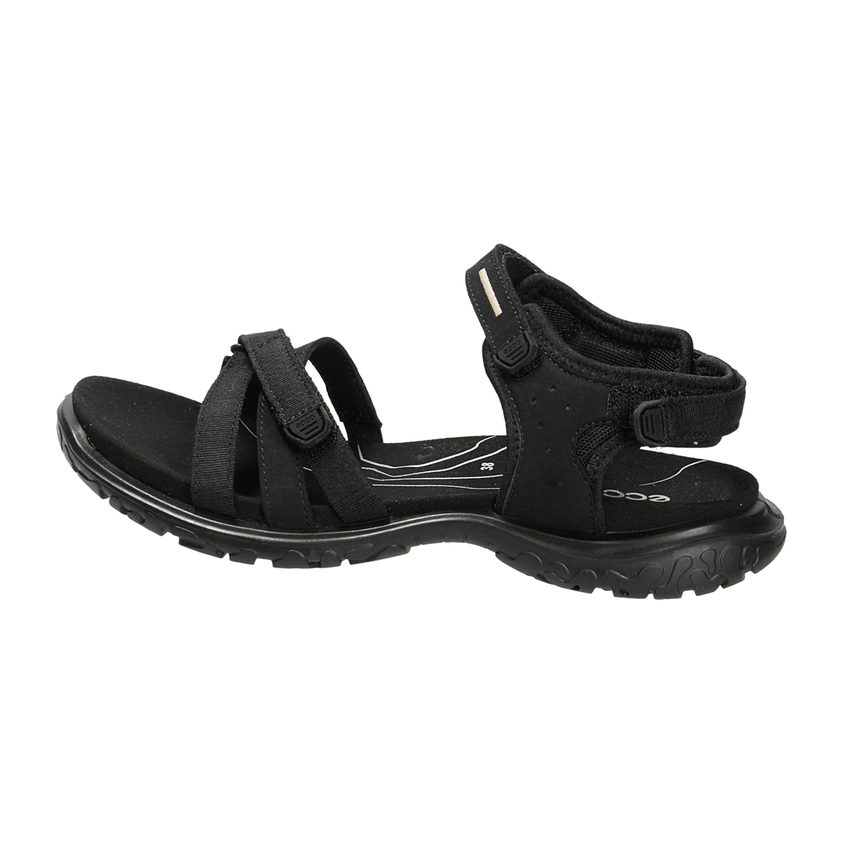 ECCO Offroad Roam Women's Sandals Black Leather Textile - Adjustable Straps