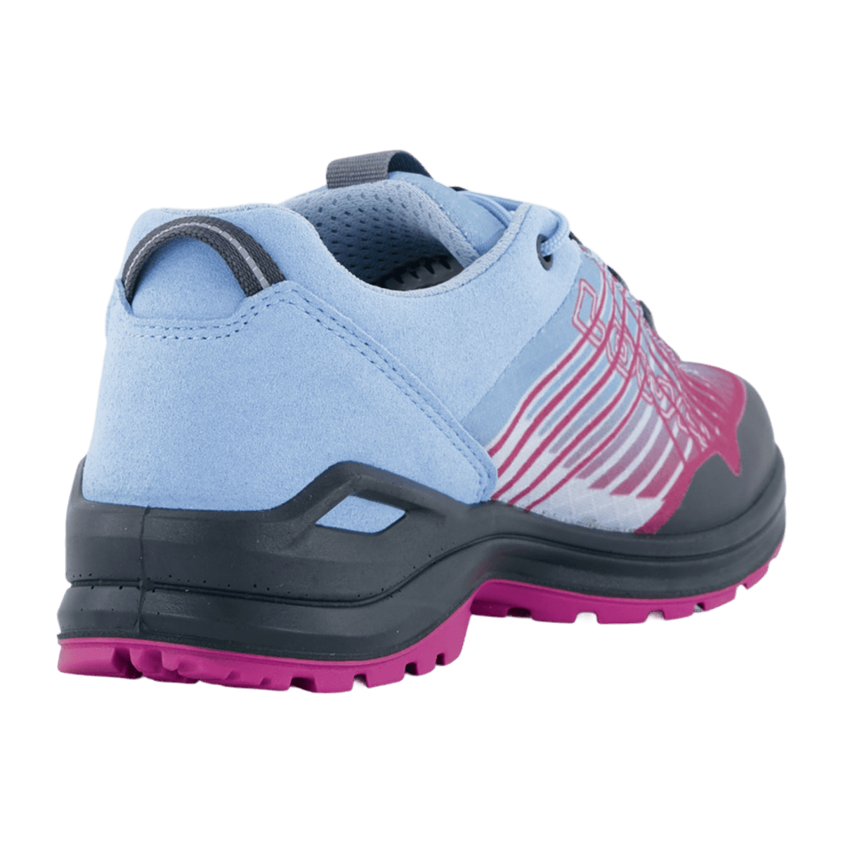 LOWA Carezza GTX LO JR Kids Waterproof Hiking Shoes Ice Blue Berry