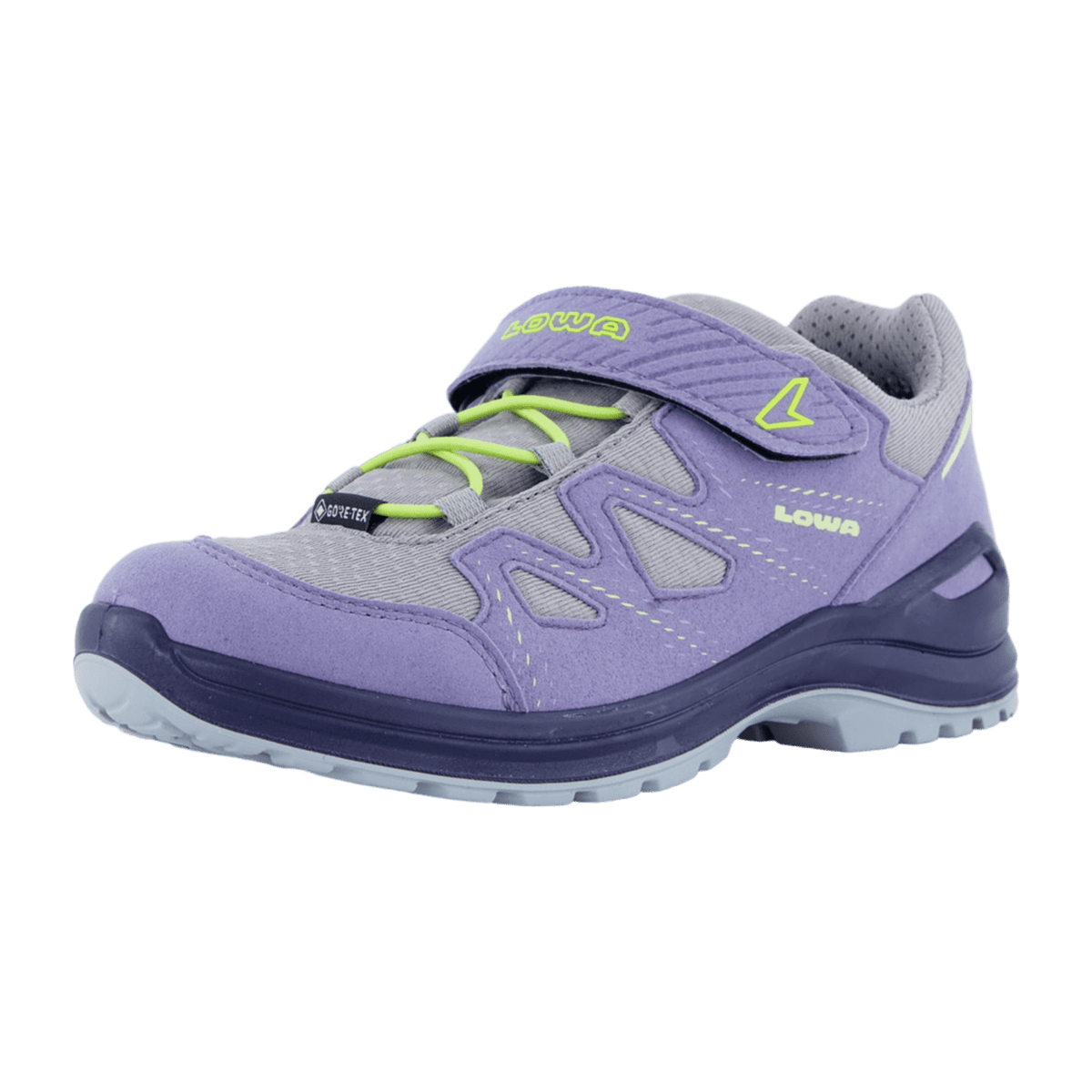 LOWA INNOX EVO II GTX LO JR Kids Hiking Shoes Purple Waterproof