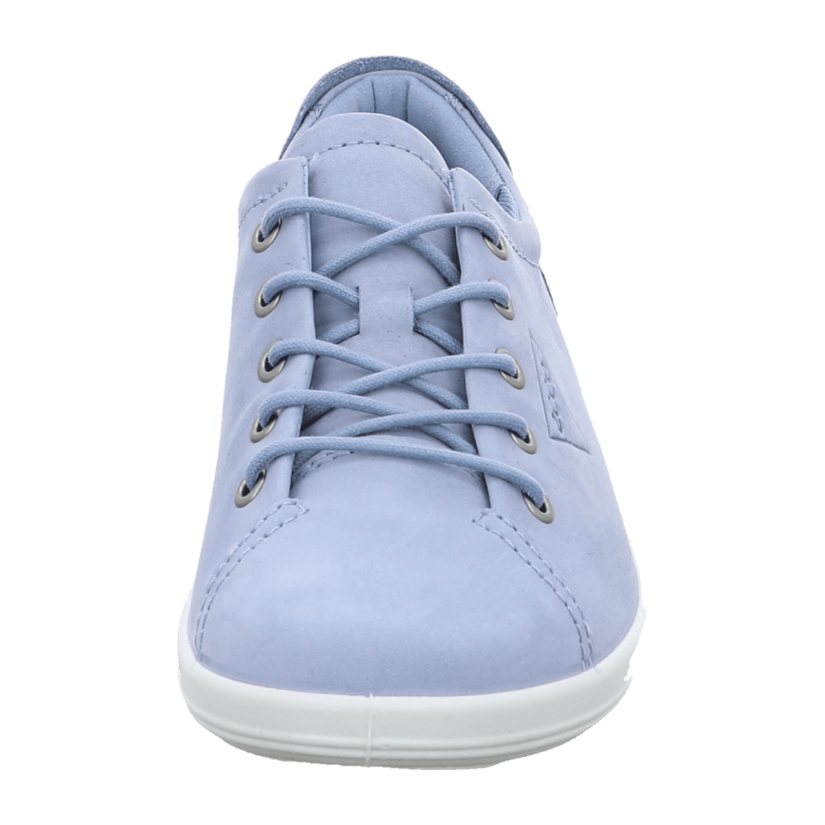 ECCO Soft 2.0 Women's Lace-Up Shoes Dusty Blue Nubuck
