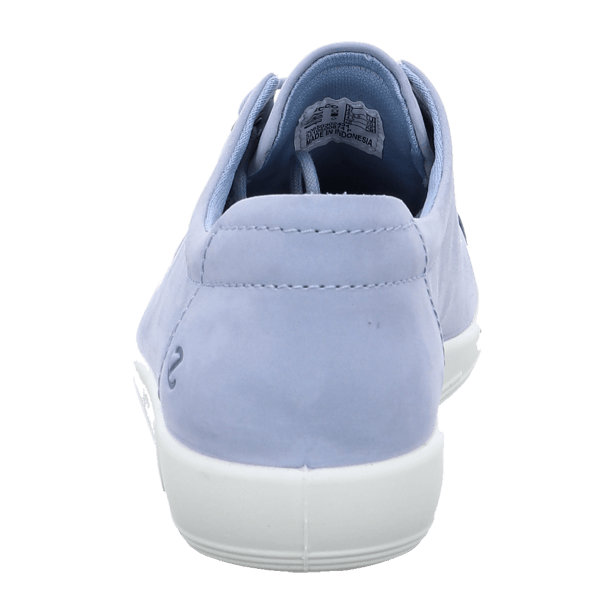 ECCO Soft 2.0 Women's Lace-Up Shoes Dusty Blue Nubuck