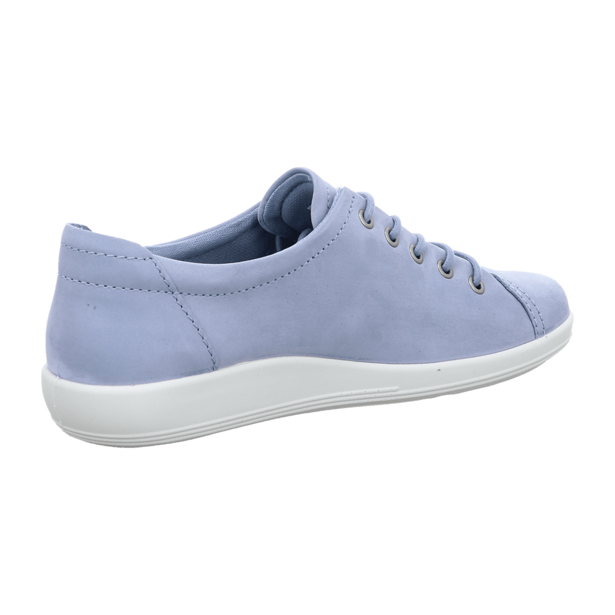 ECCO Soft 2.0 Women's Lace-Up Shoes Dusty Blue Nubuck