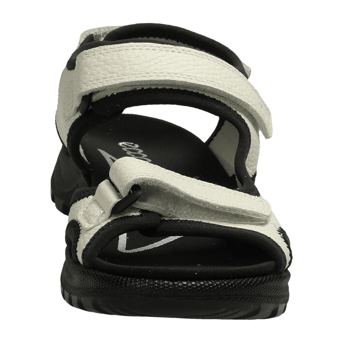 ECCO Hike Women's White Sandals with 3-Strap Velcro