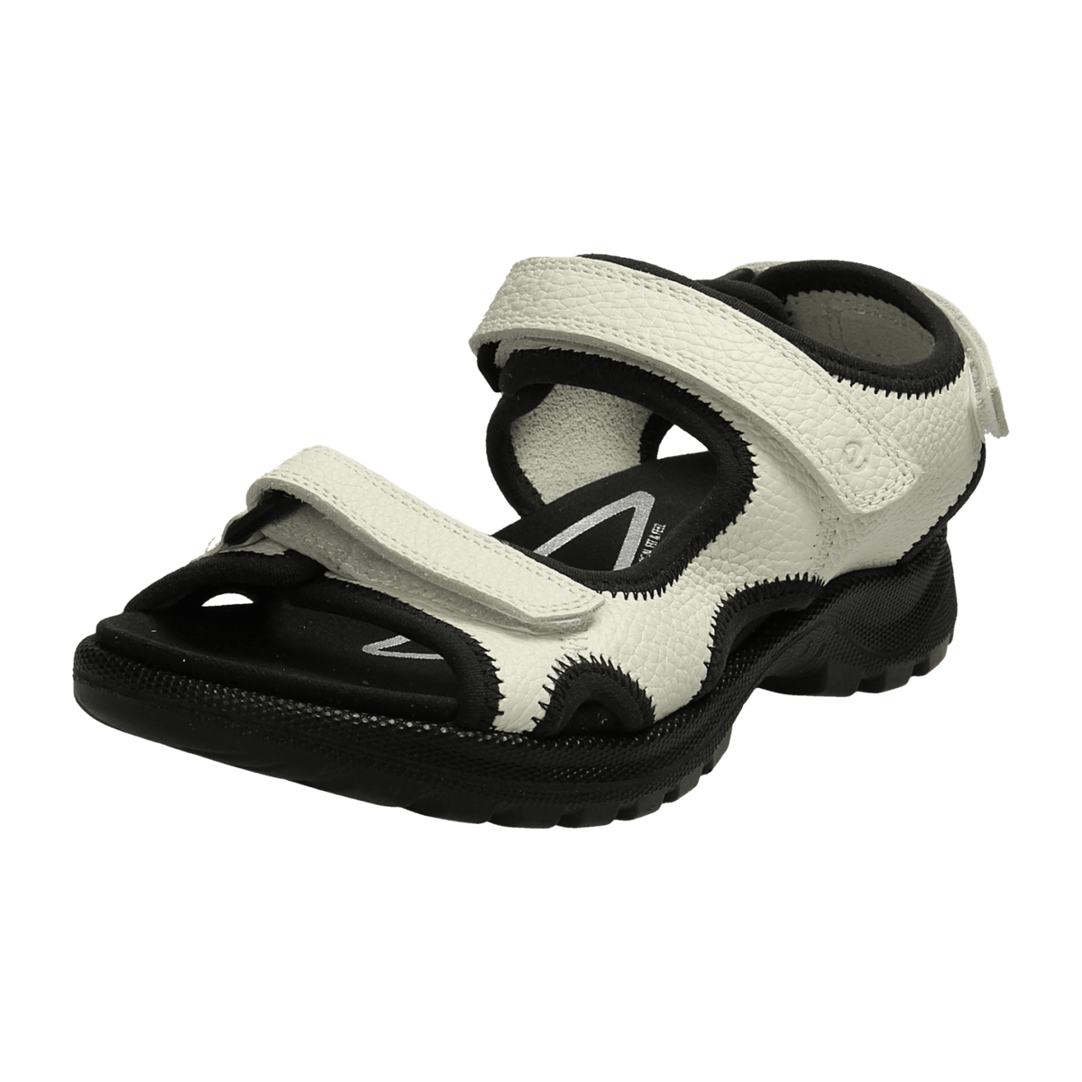 ECCO Hike Women's White Sandals with 3-Strap Velcro