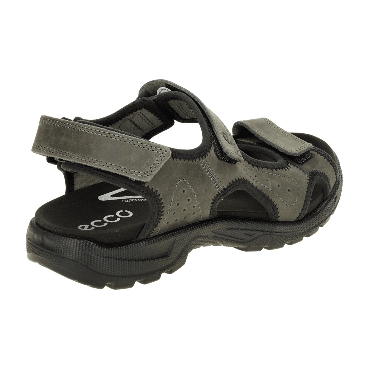ECCO Hike Men's Sandals Darkgray Leather - Slip Resistant Daily Wear