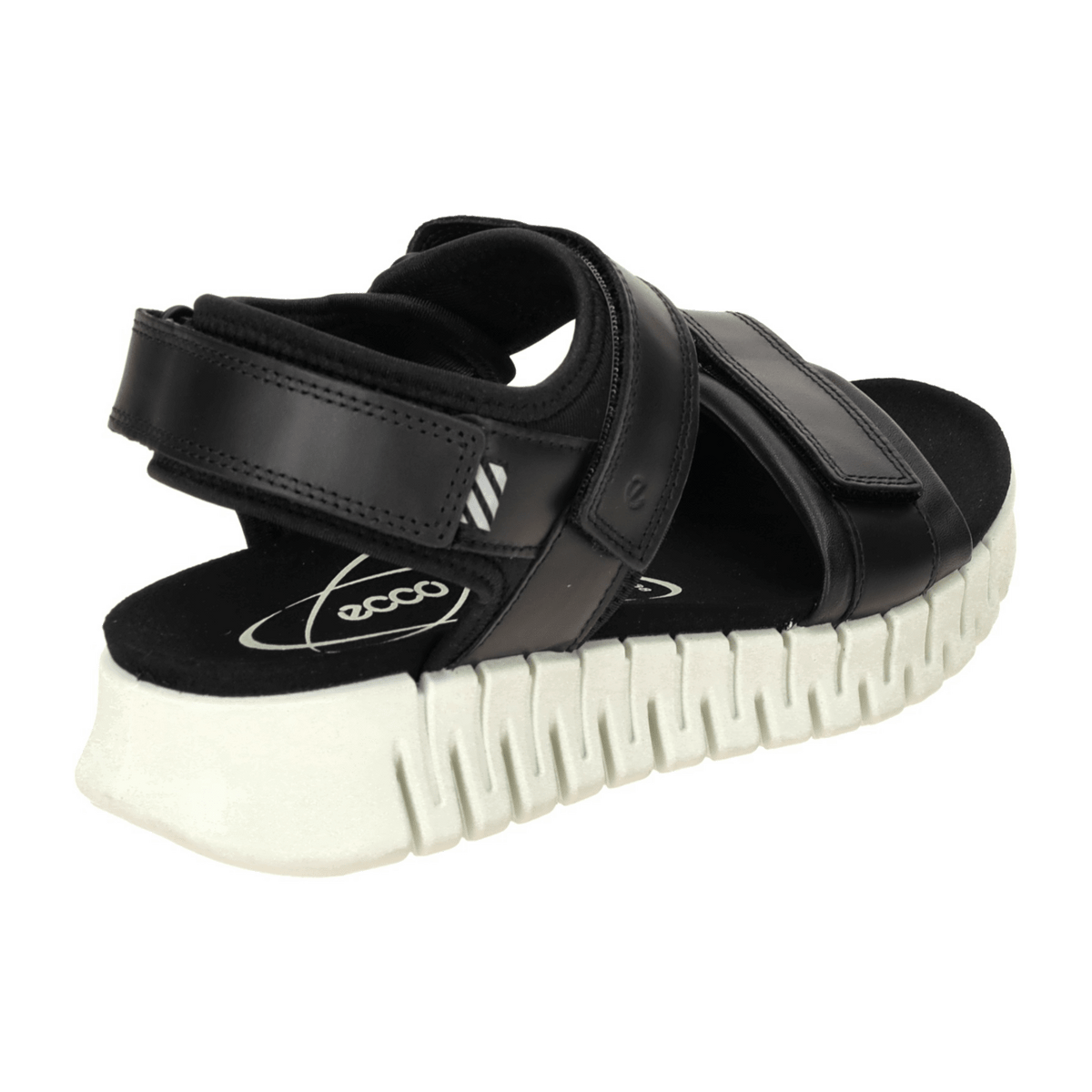 ECCO GRUUV SOL Women's Sandals Black Leather - Lightweight Flexible