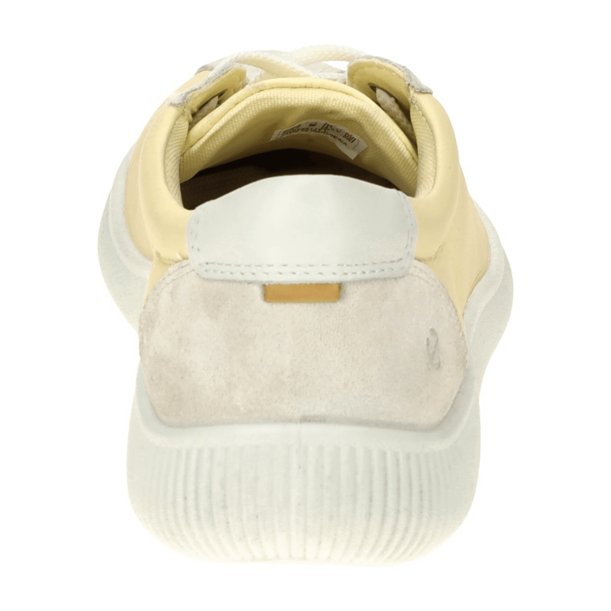 ECCO Soft Zero Women's Yellow Leather Sneakers - Lightweight Flexible