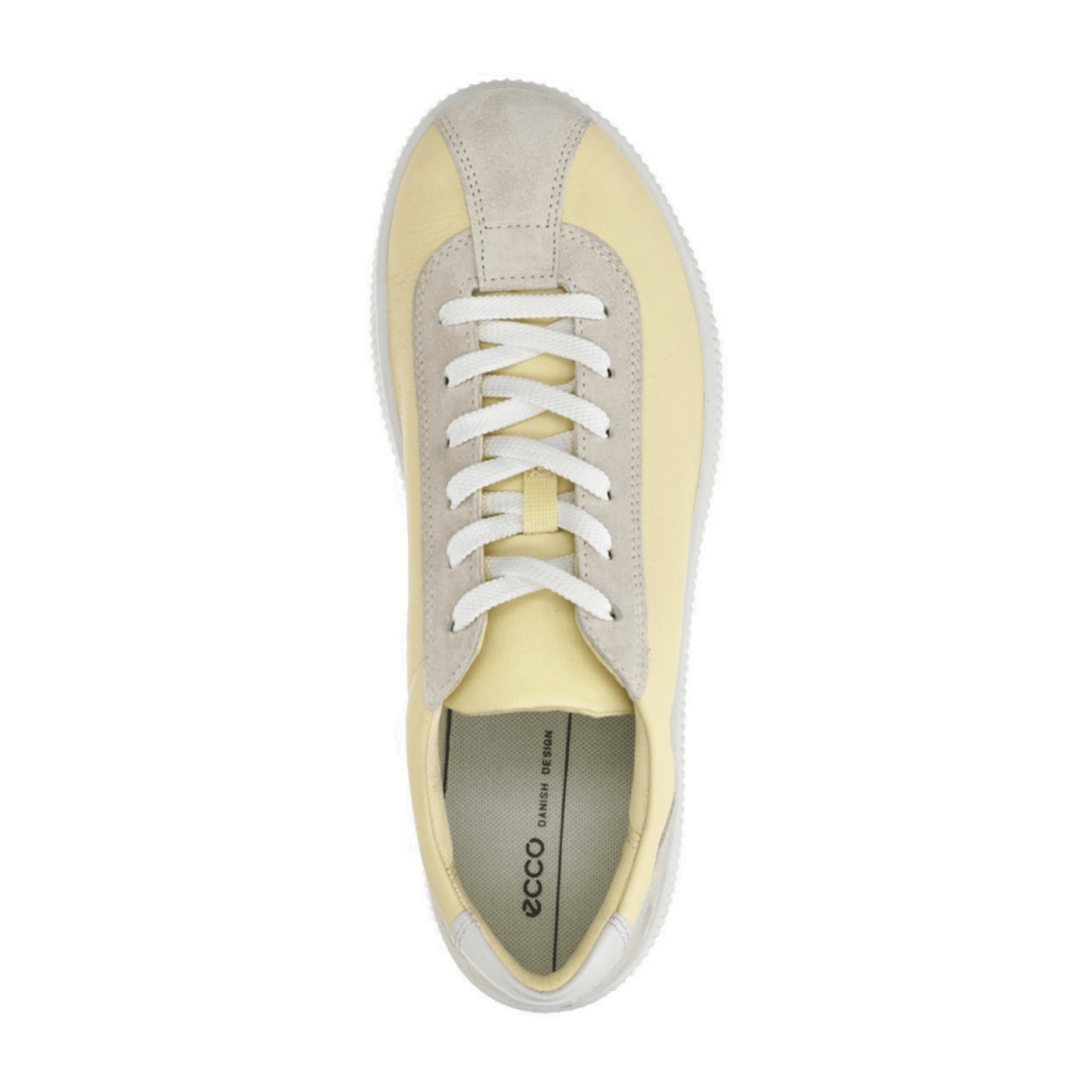 ECCO Soft Zero Women's Yellow Leather Sneakers - Lightweight Flexible