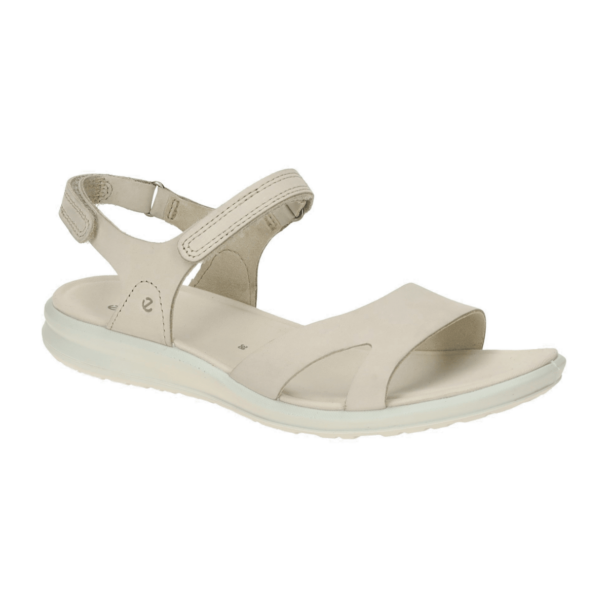 ECCO Cruise III Women's Fashion Sandals - Beige Leather Open Toe