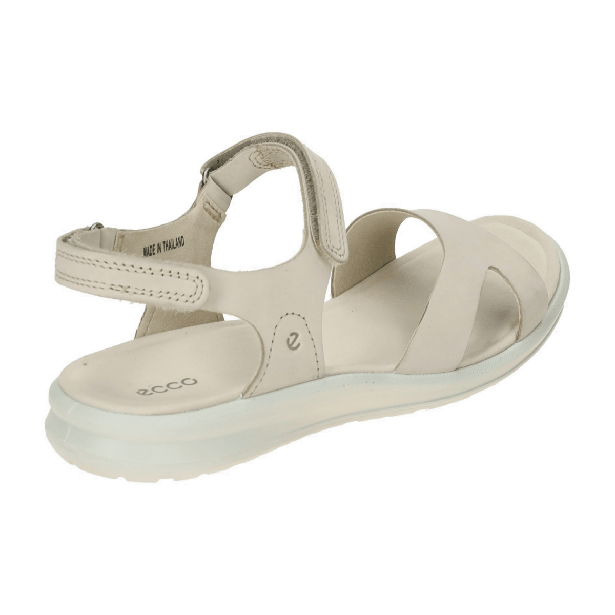 ECCO Cruise III Women's Fashion Sandals - Beige Leather Open Toe