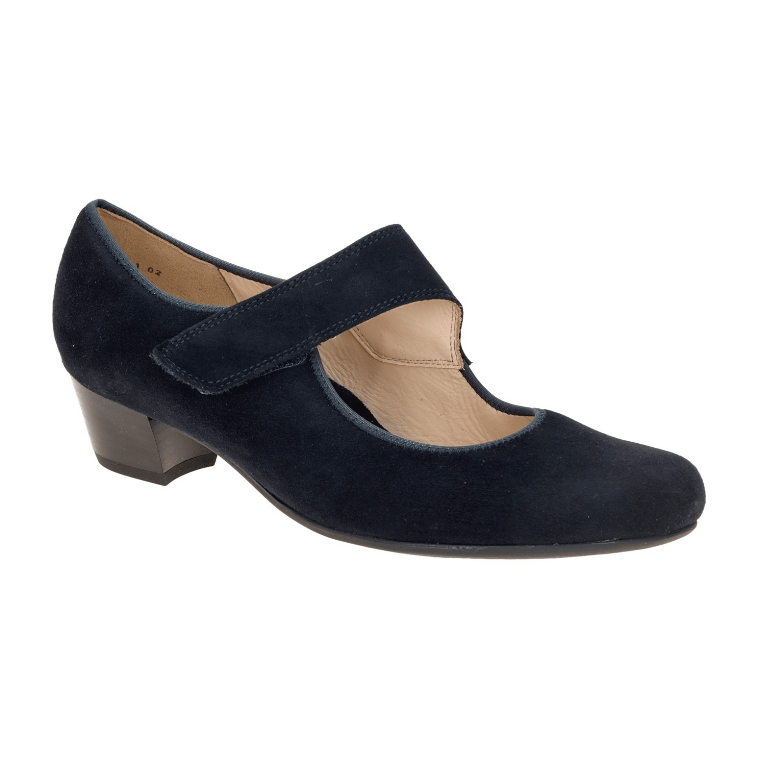 ARA CATANIA Women's Pumps, Blue Suede, Pull-On Style, Round Toe, Leather Lining, Polyurethane Sole