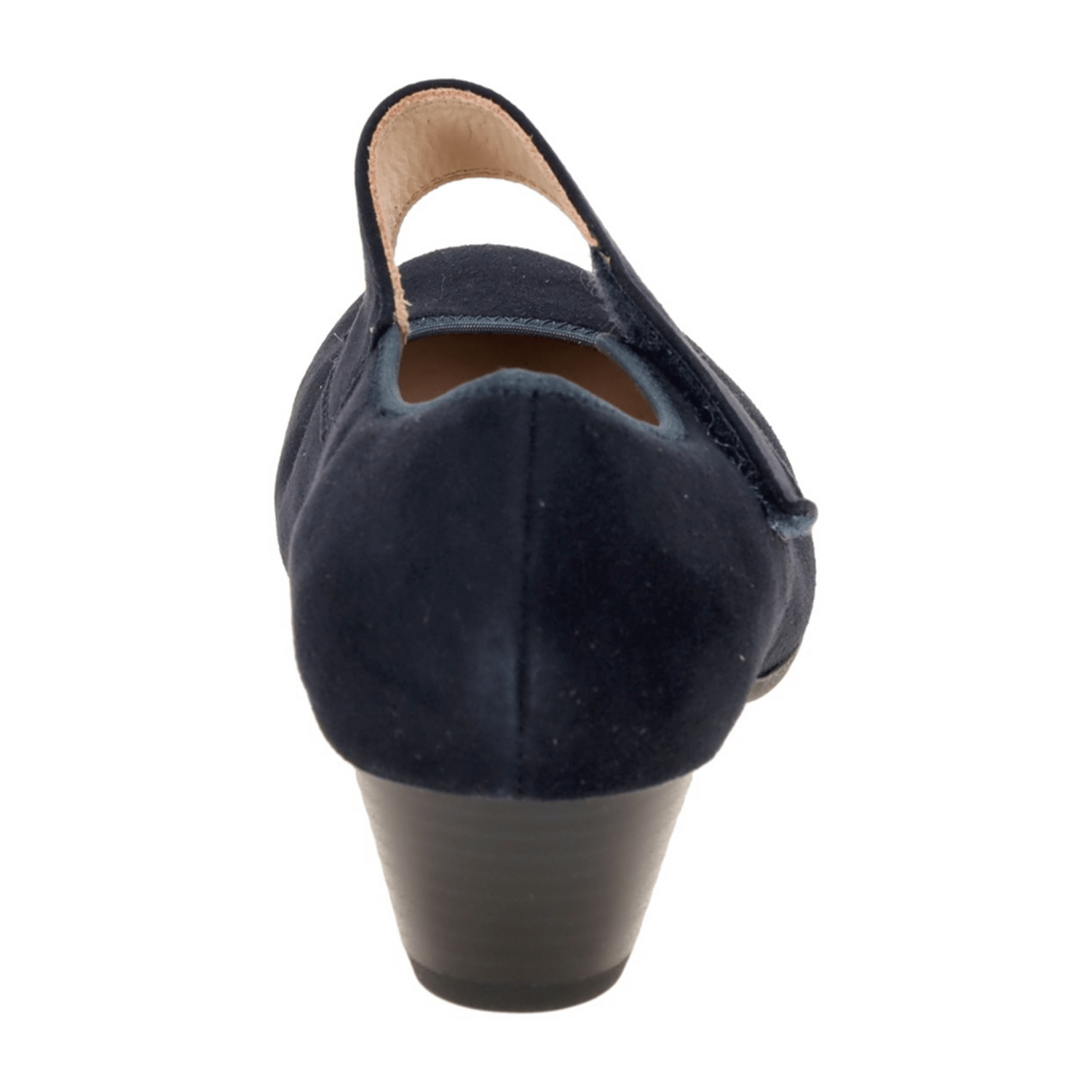 ARA CATANIA Women's Pumps, Blue Suede, Pull-On Style, Round Toe, Leather Lining, Polyurethane Sole