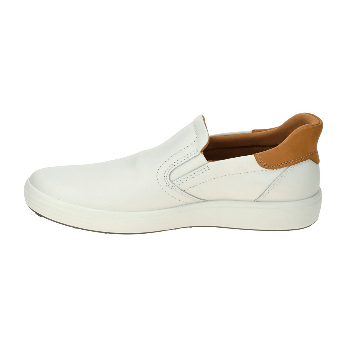 ECCO Soft 7 Men's Lace-Up Shoes White Leather