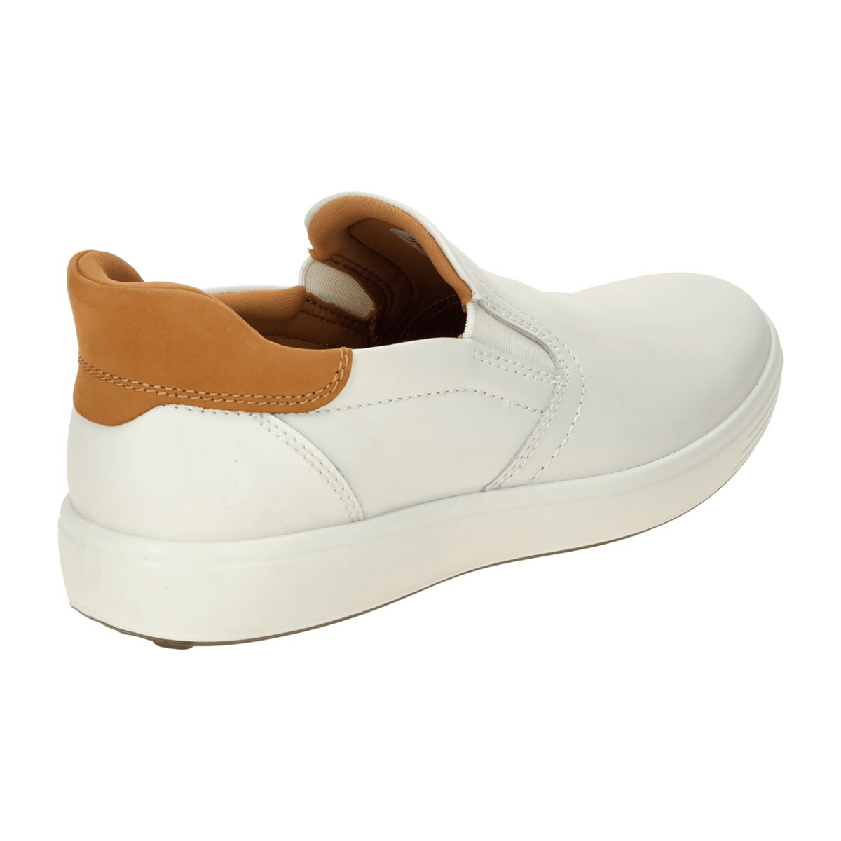 ECCO Soft 7 Men's Lace-Up Shoes White Leather