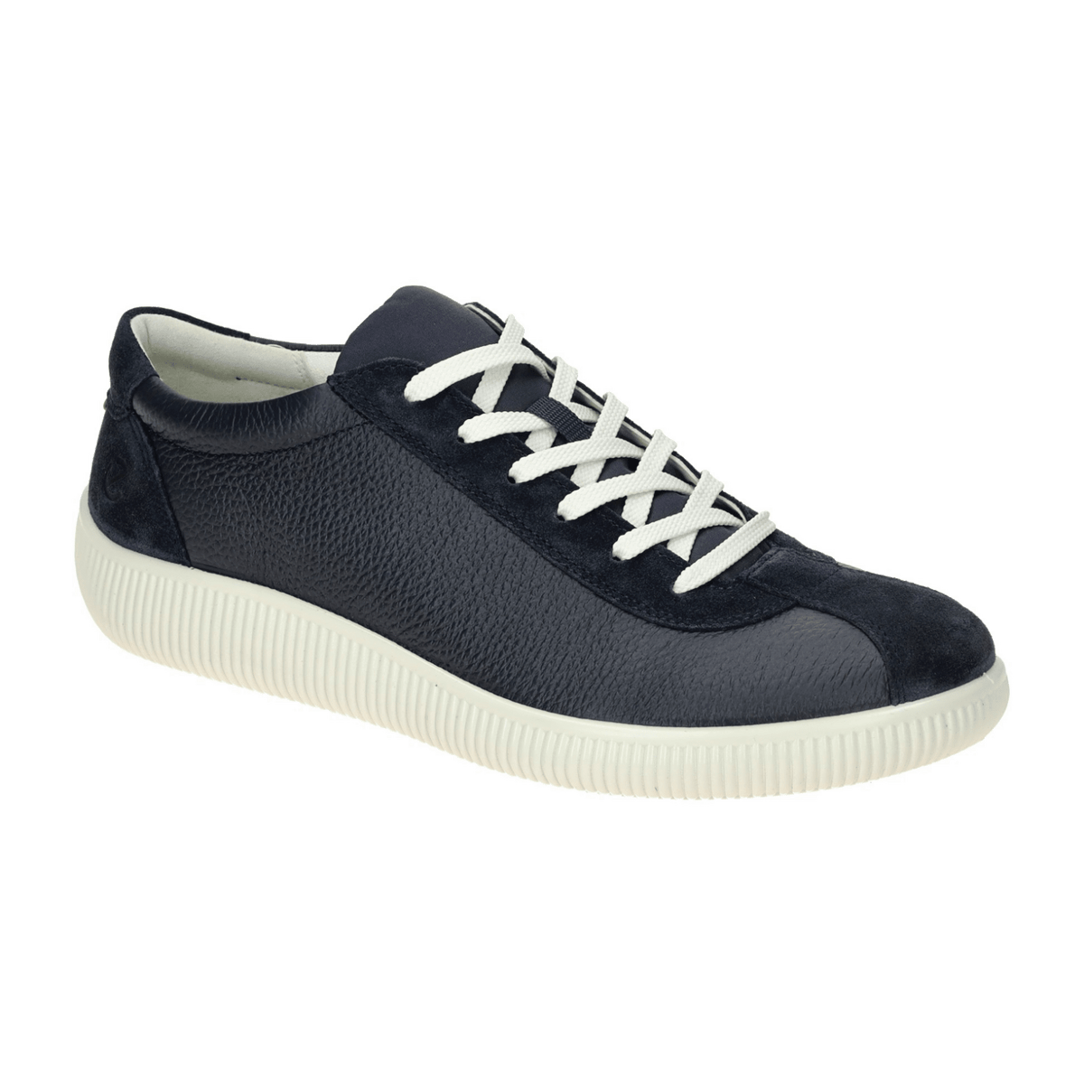 ECCO Men's Soft Zero Lace-Up Trainers Dark Blue