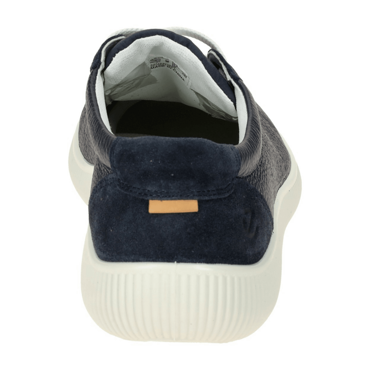 ECCO Men's Soft Zero Lace-Up Trainers Dark Blue