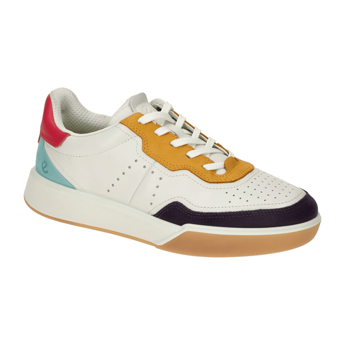 ECCO Street Court Women's Sneakers - Mango Leather Casual Shoes