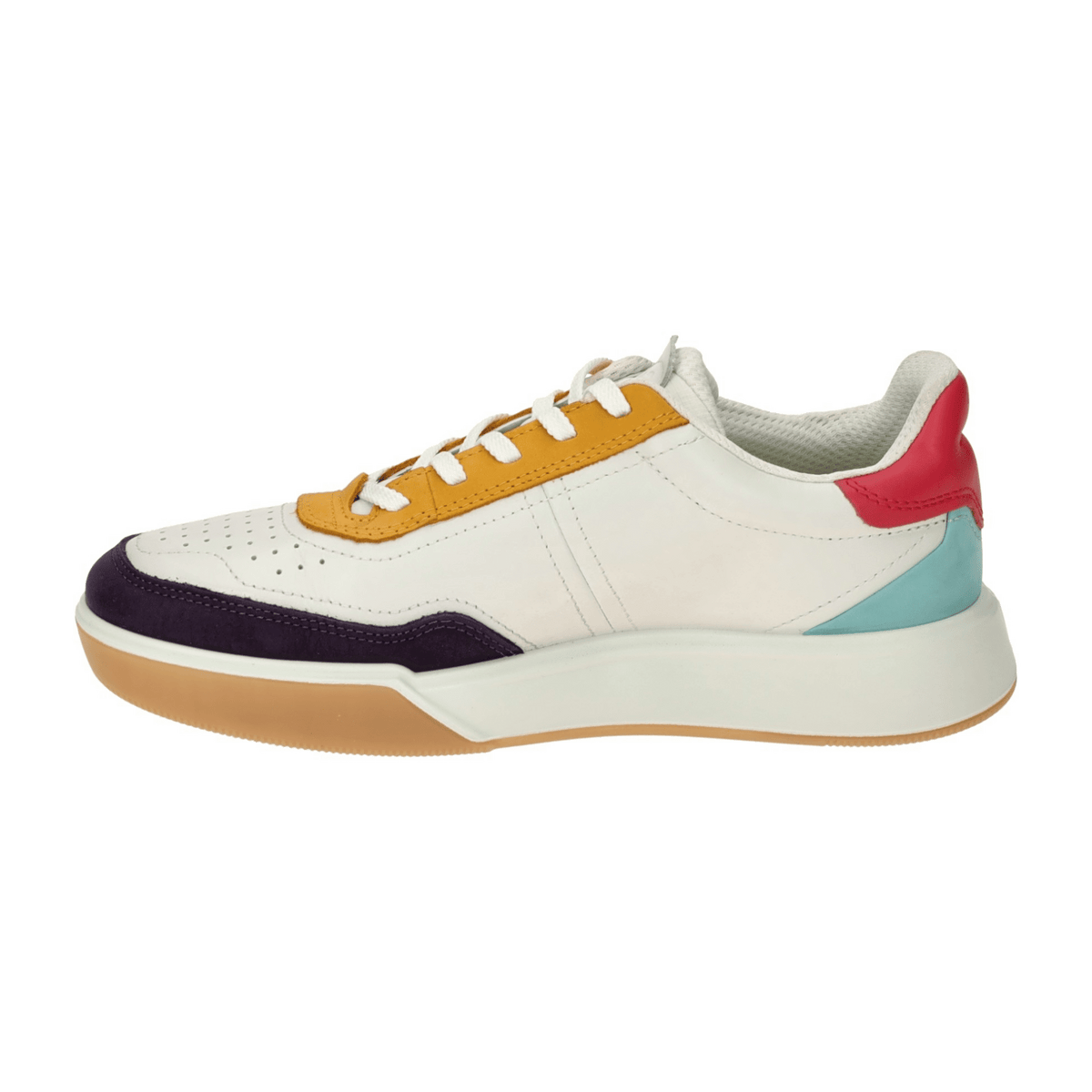 ECCO Street Court Women's Sneakers - Mango Leather Casual Shoes