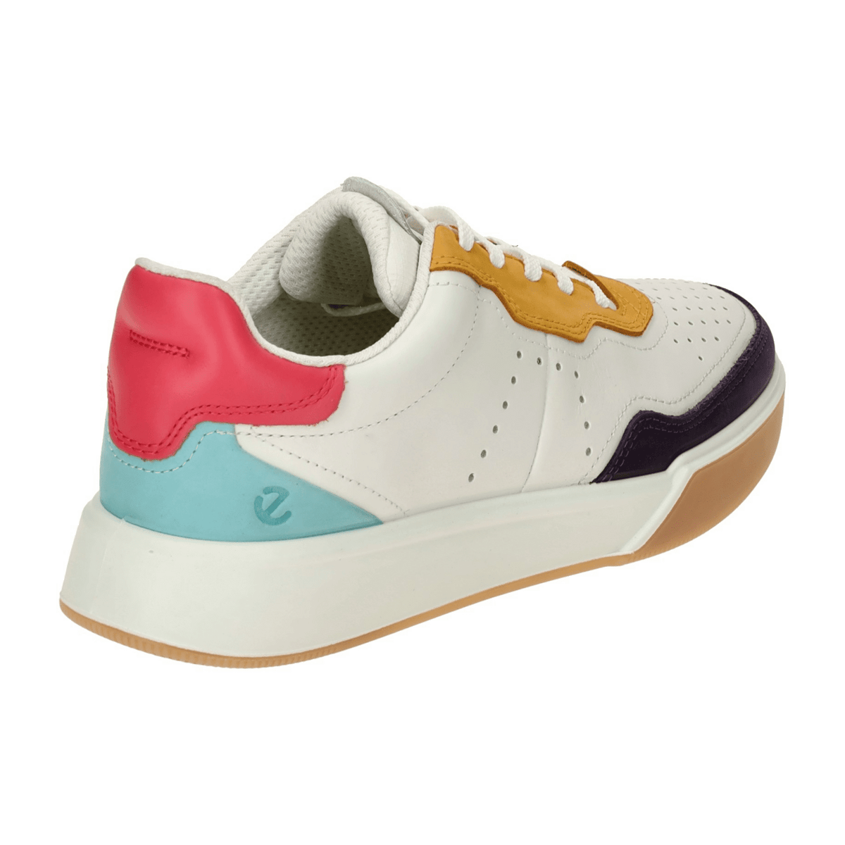 ECCO Street Court Women's Sneakers - Mango Leather Casual Shoes