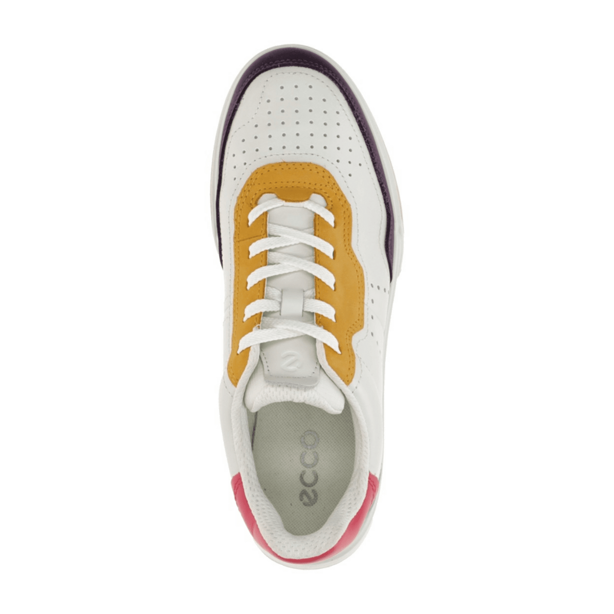 ECCO Street Court Women's Sneakers - Mango Leather Casual Shoes