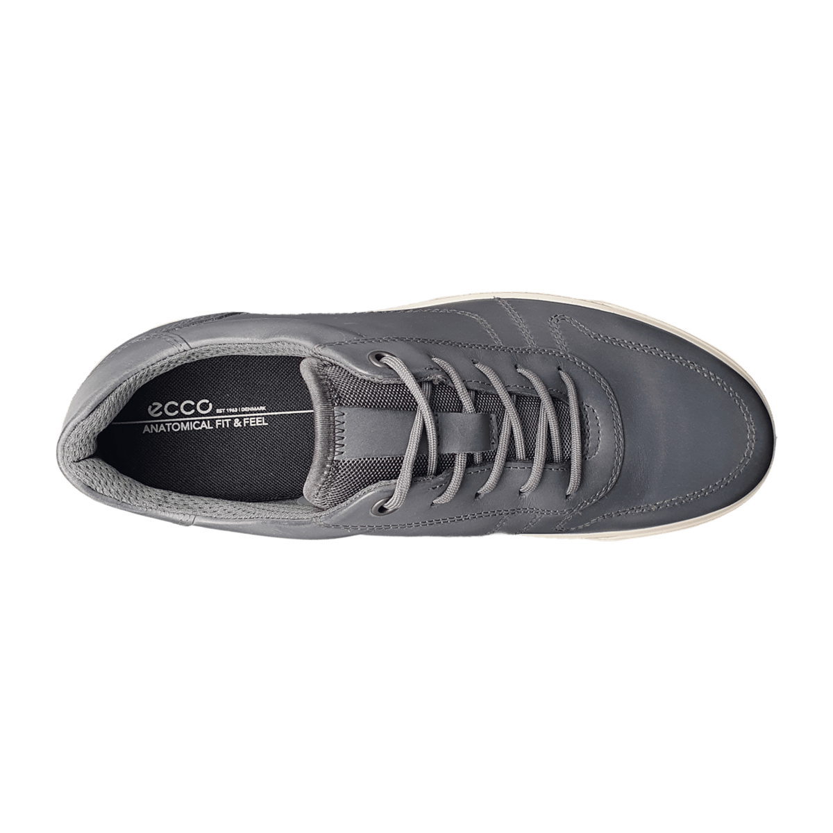ECCO Byway Oxford Men's Lace-Up Shoes Grey Leather